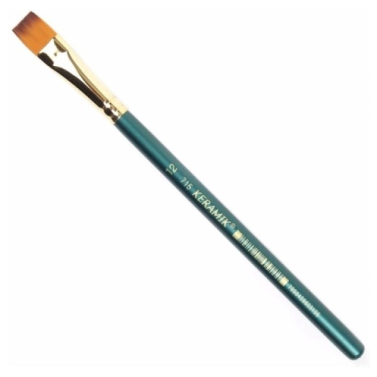 Pincel Sintetico Chato 715-12 Keramik